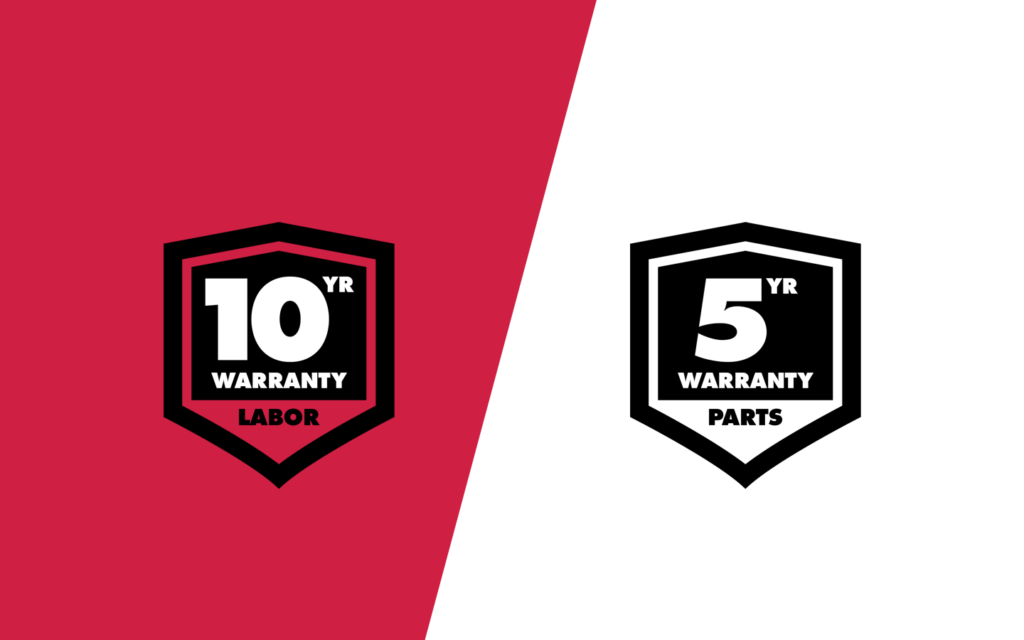 Industry Leading Warranty